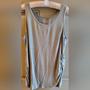 Large Olive Green Maternity Tank by A:Glow